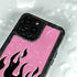 Pink Flames iPhone 15 Pro Waterproof Case